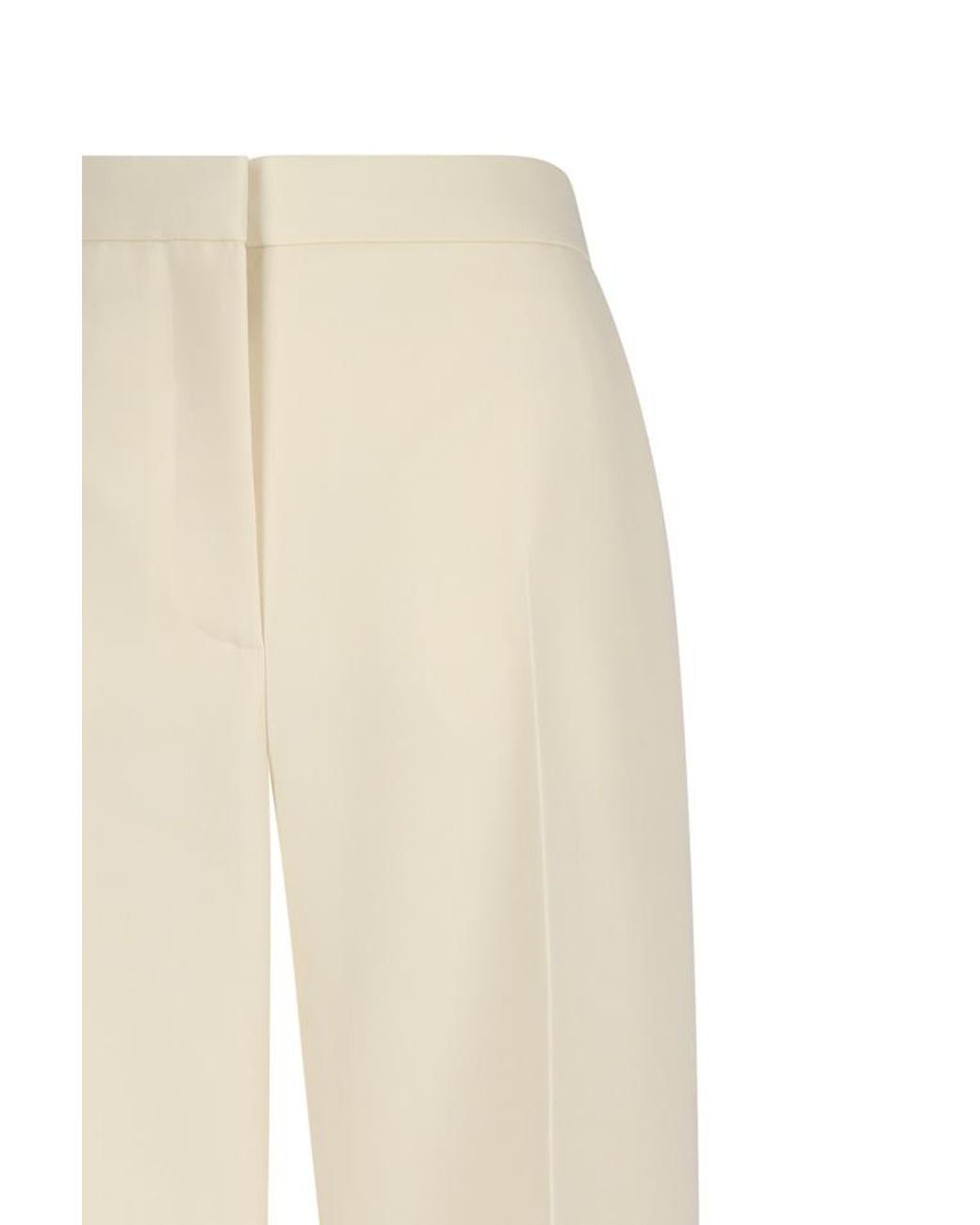 Givenchy Natural Mid-Waisted Wide-Leg Pants