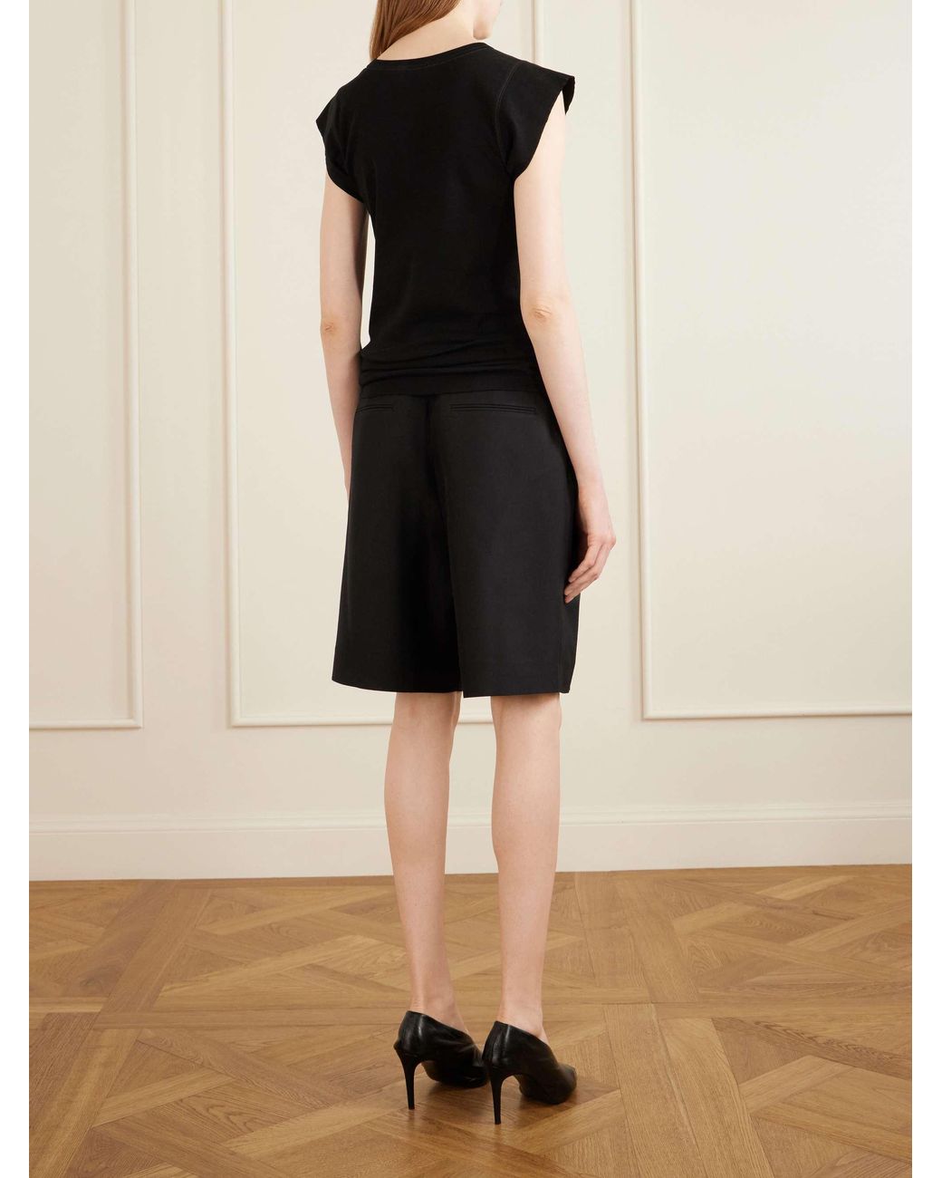 Khaite Black Cotton-Jersey T-Shirt