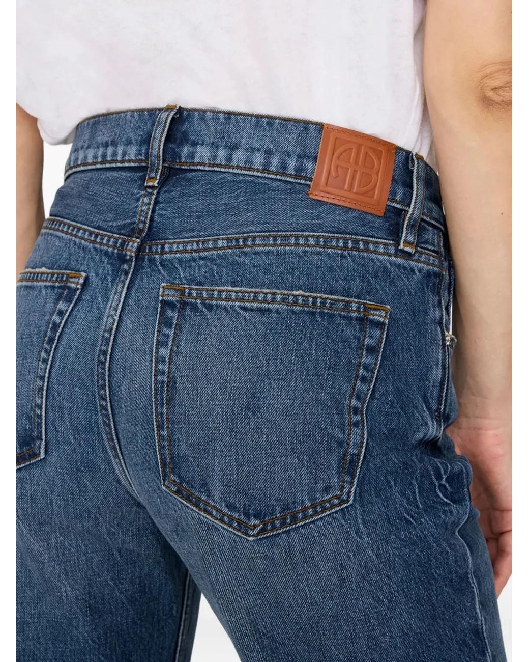 Anine Bing Blue Multi-Pocket Jeans