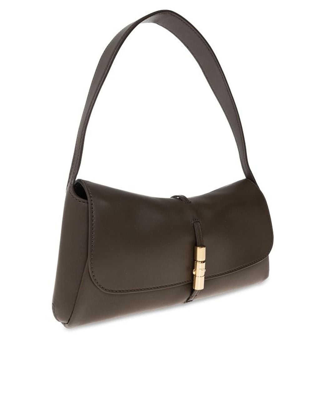 Balmain Brown Flap Shoulder Bag