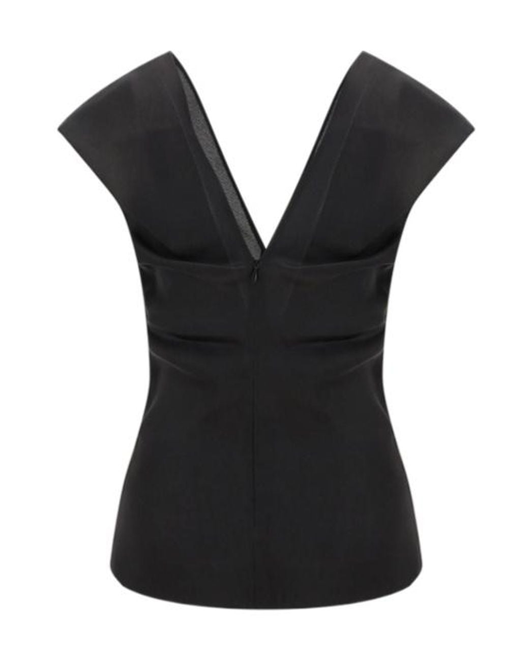 Khaite Black Ami Top