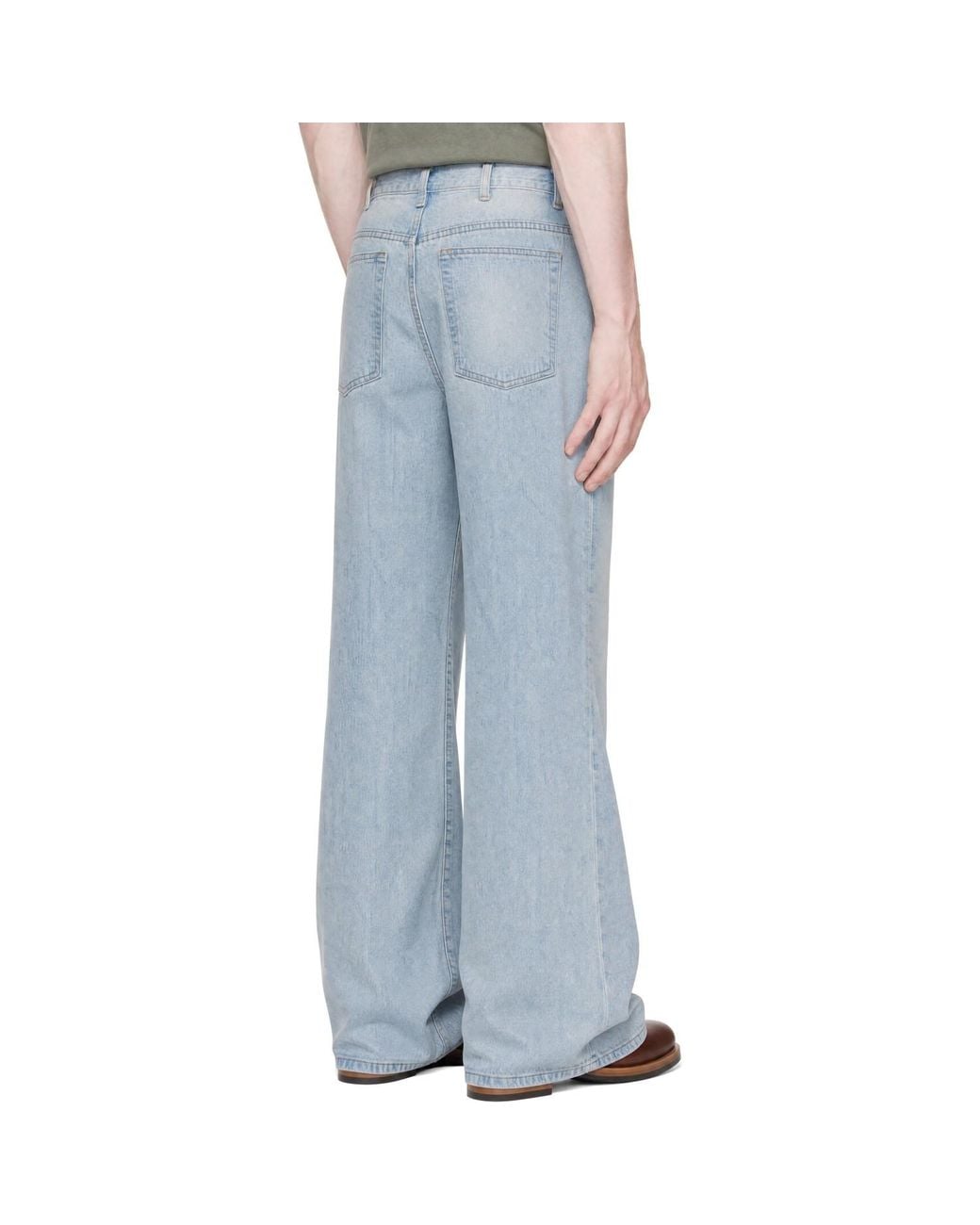 TONYWACK Blue Flared Jeans for men
