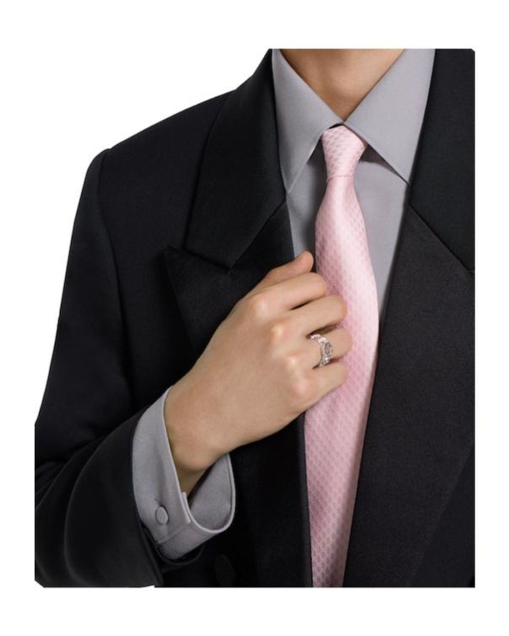 Gucci White Interlocking Ring for men