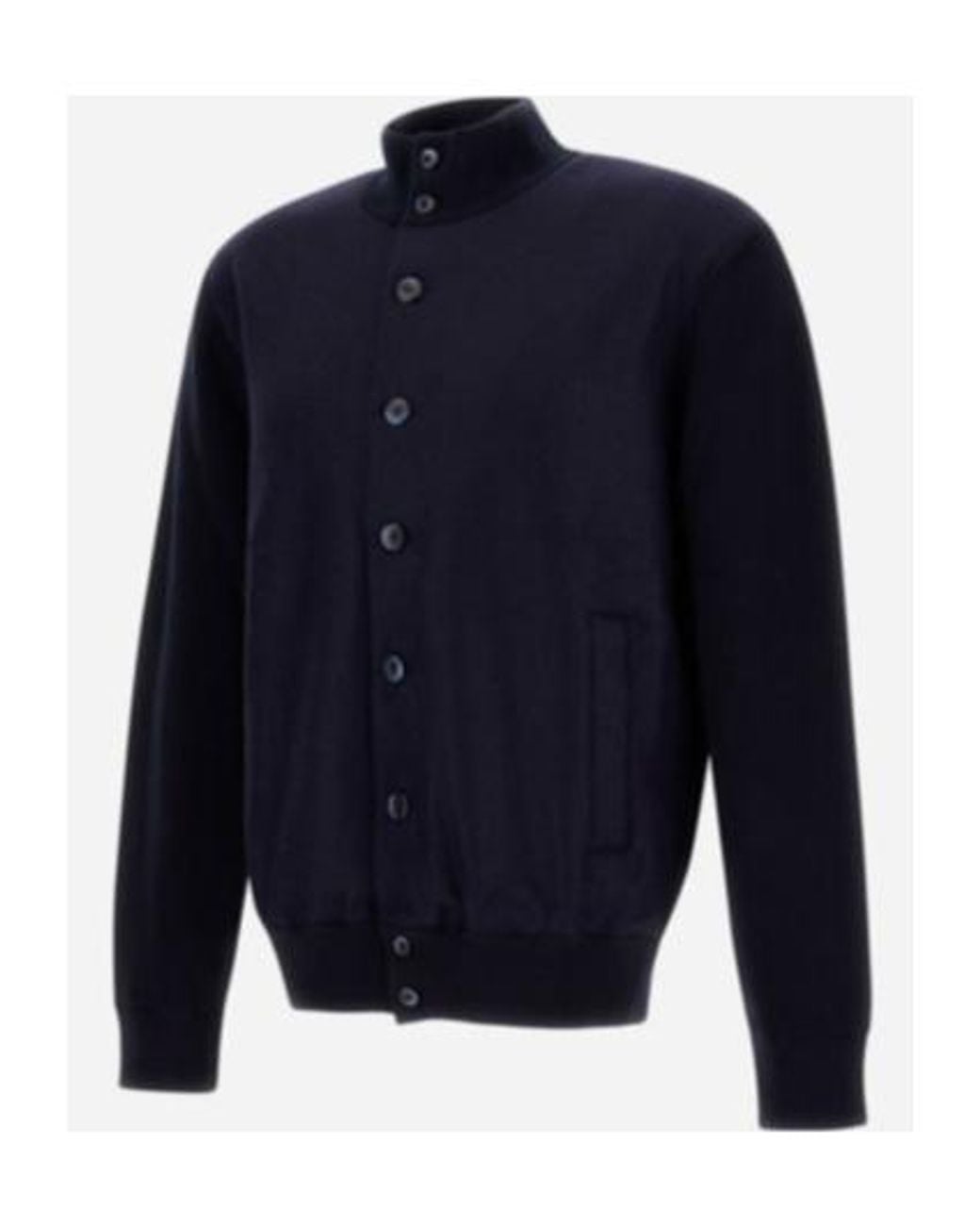 Herno Blue Resort Knit Cardigan for men