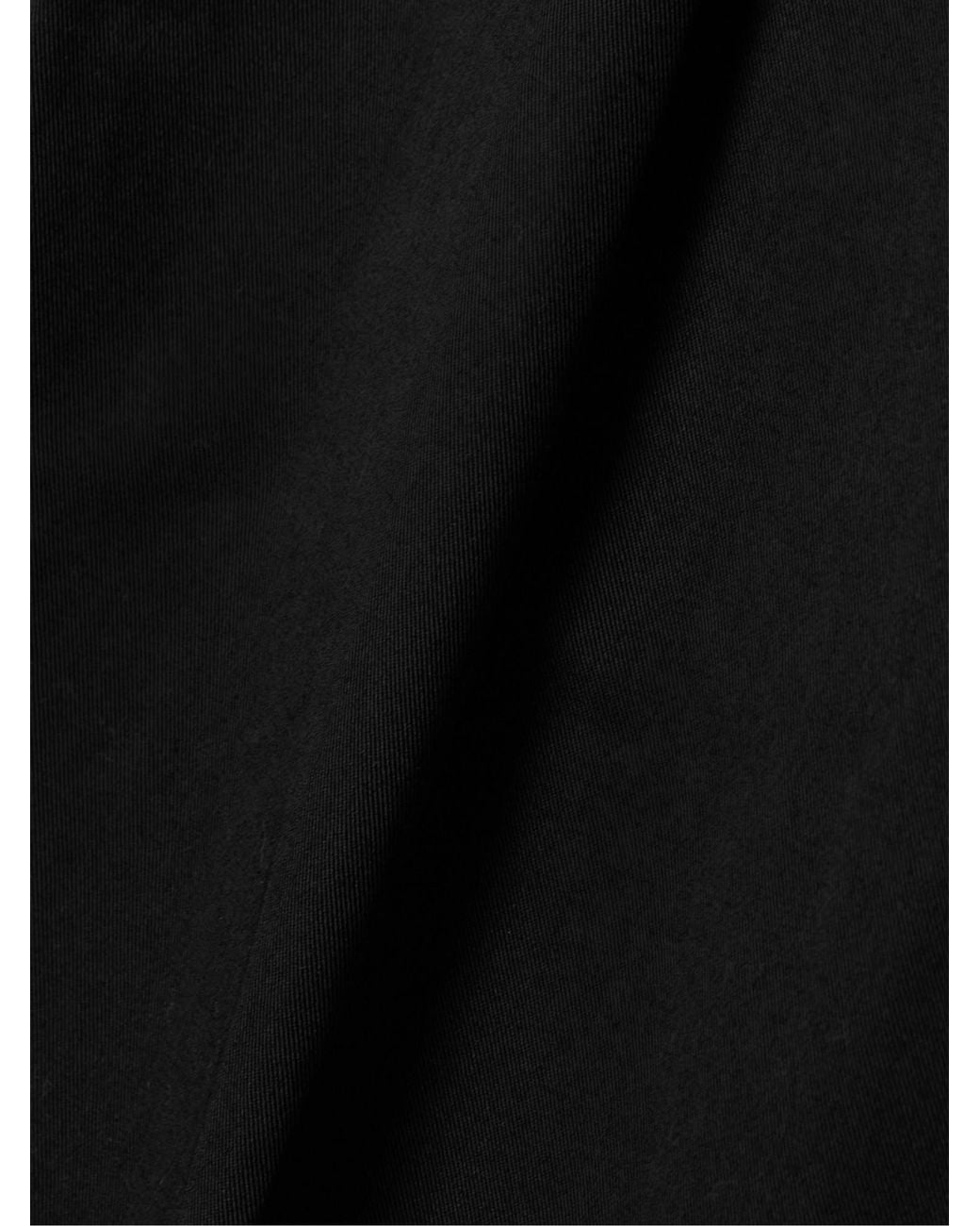 Matteau Black Cotton-Blend Twill Shorts