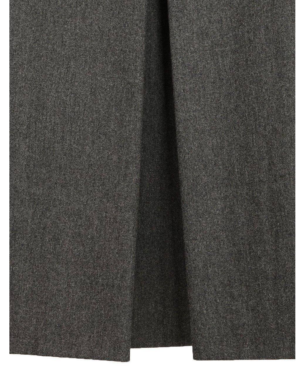 Emporio Armani Gray Midi Skirt