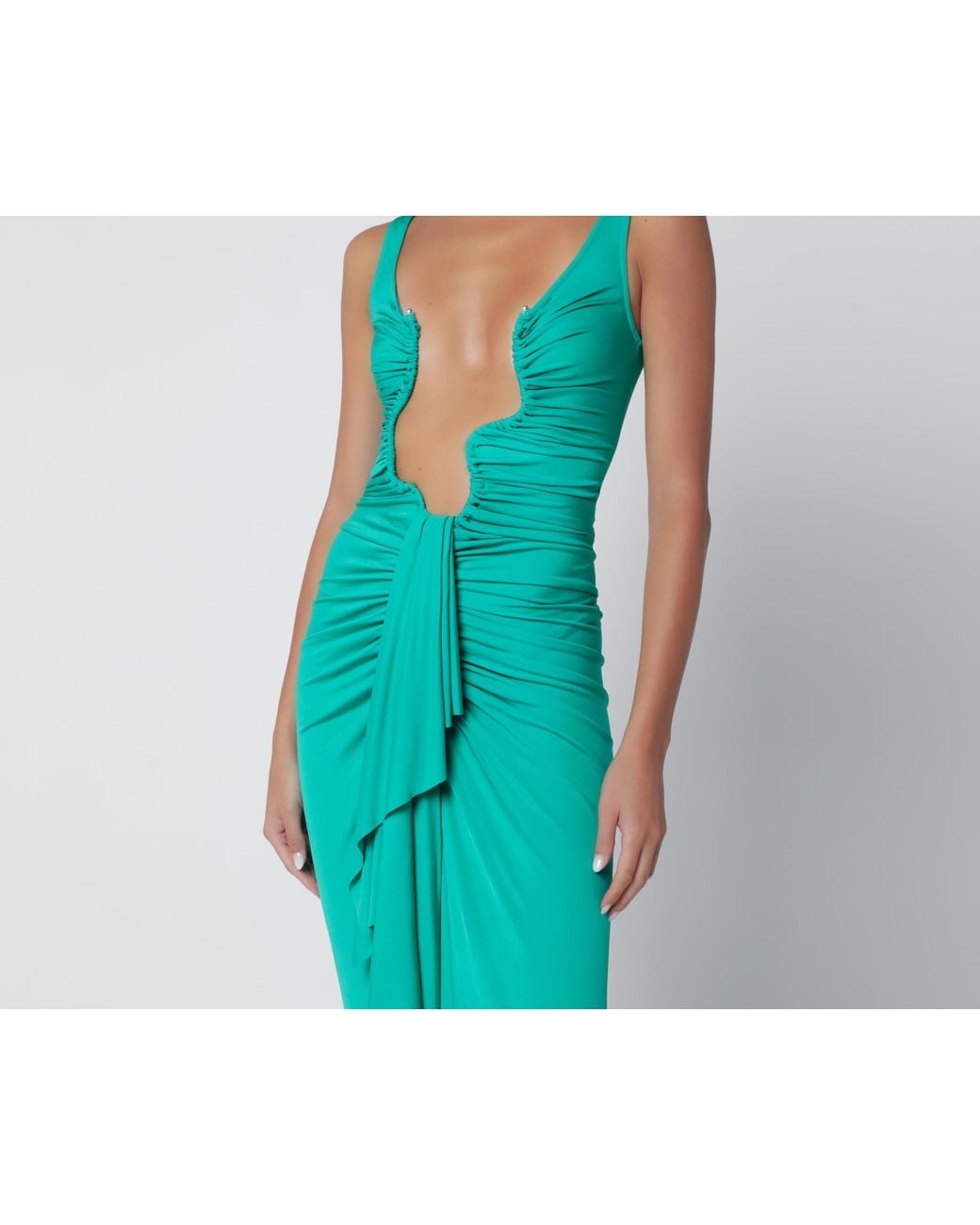 Christopher Esber Blue Sleeveless Dress