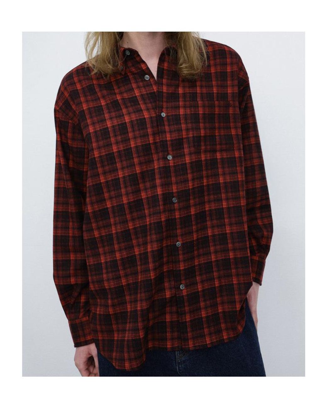 DUNST Purple Plaid Flannel Shirt for men