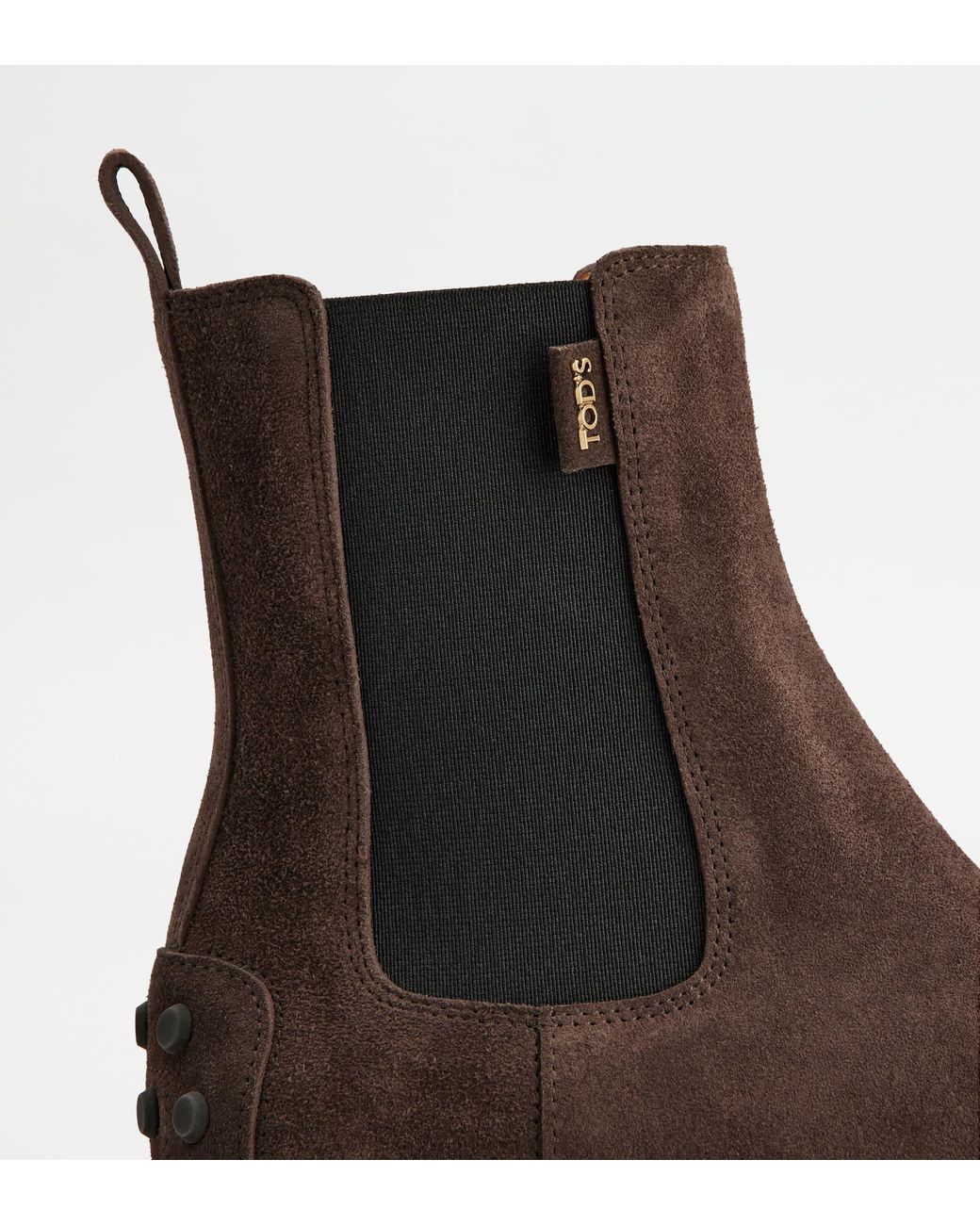 Tod's Brown Lug Sole Chelsea Boots