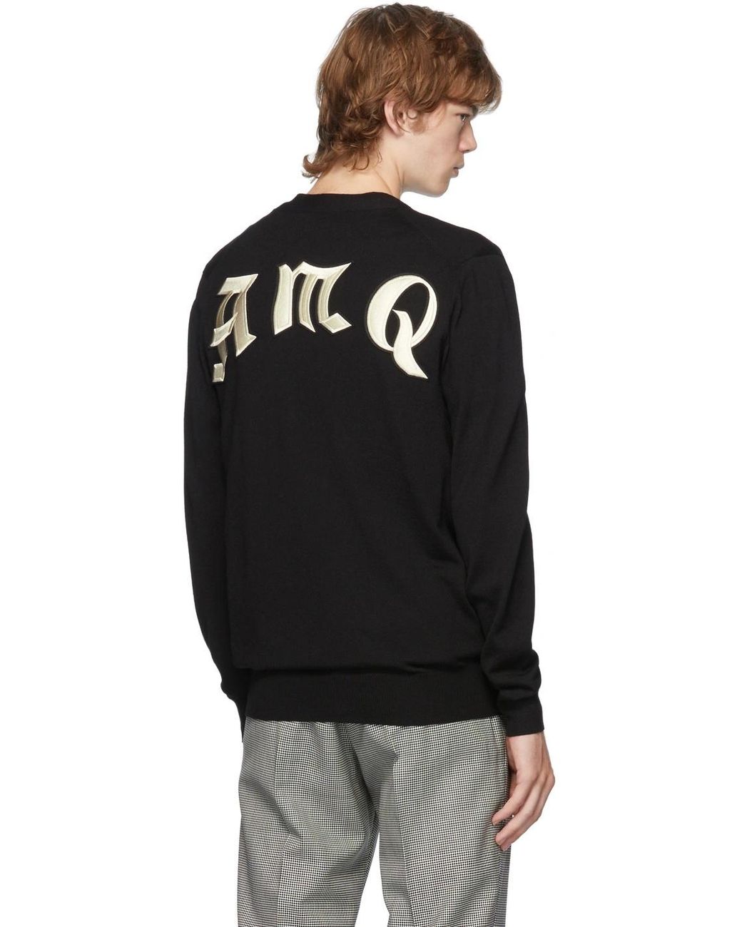 McQueen Black Button Cardigan for men