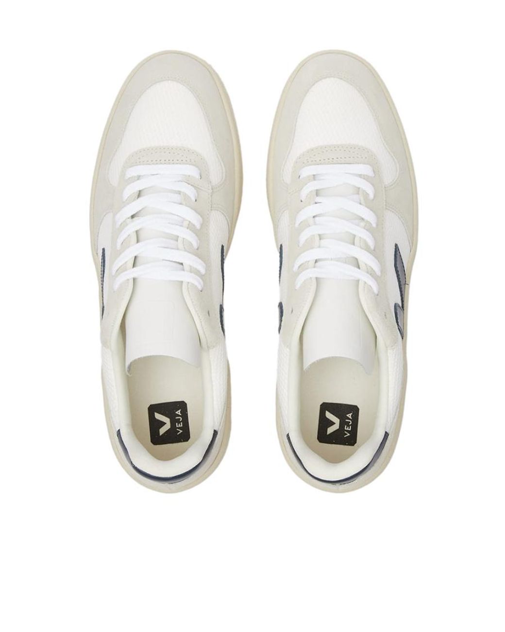 Veja White Logo Sports Shoes for men