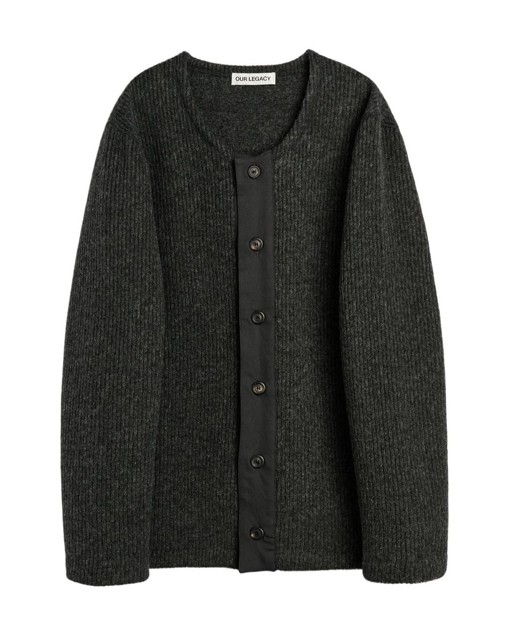Our Legacy Black Liner Cardigan for men
