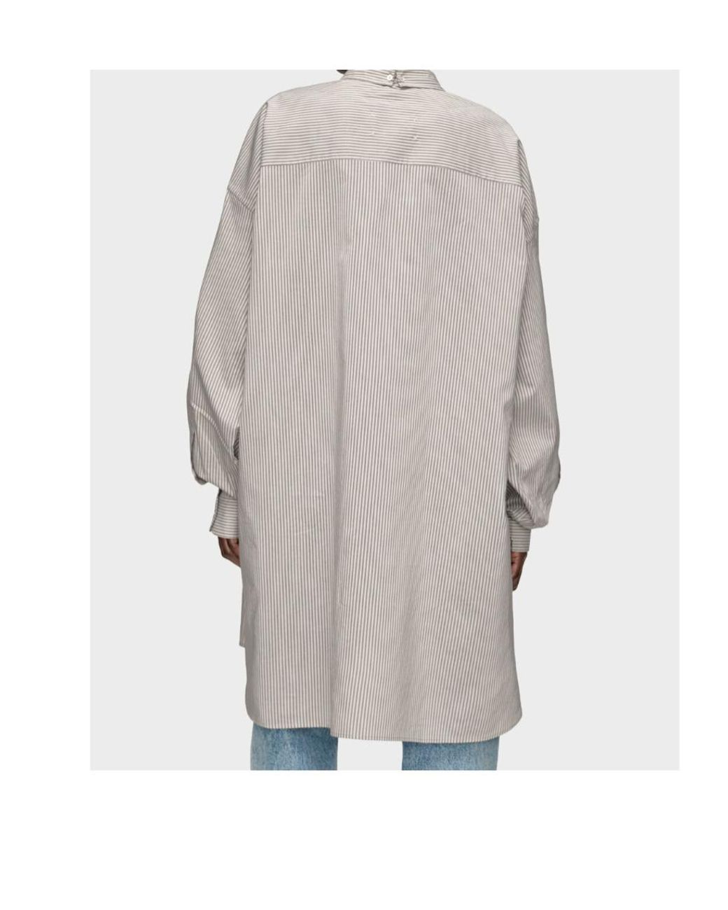 Maison Margiela Gray Folded Collar Shirt