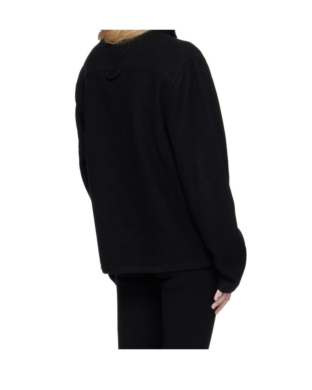Rier Black Fleece Sweatshirt for men