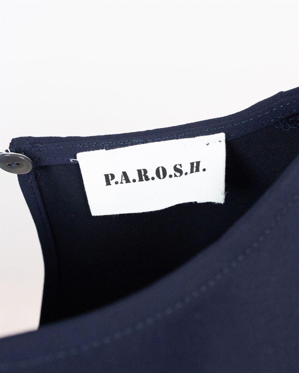 P.A.R.O.S.H. Blue Puff-Sleeved Blouse