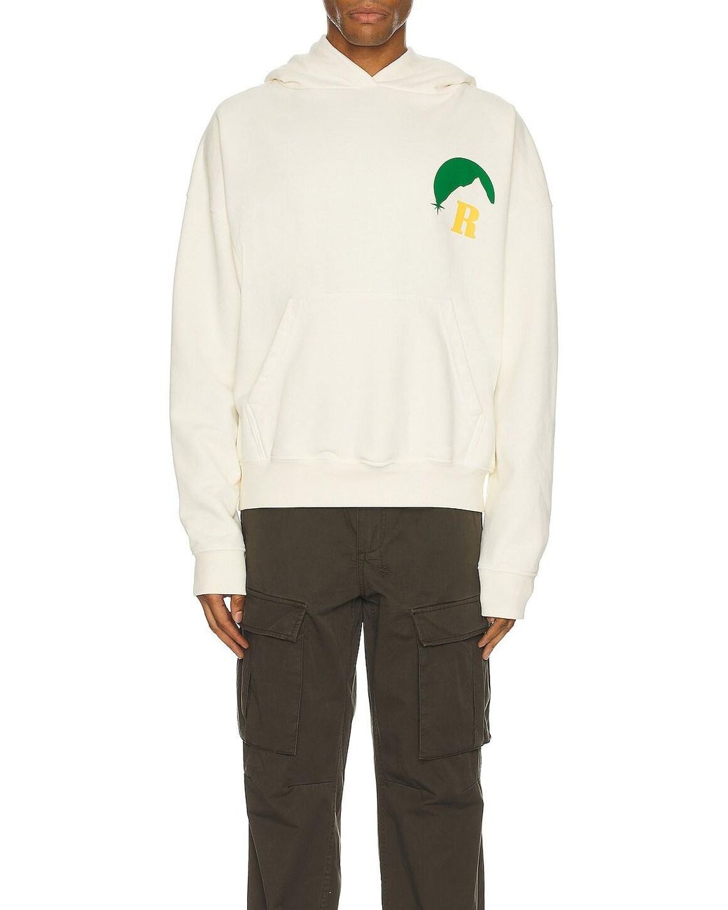 Rhude White Long-Sleeved Sweater for men
