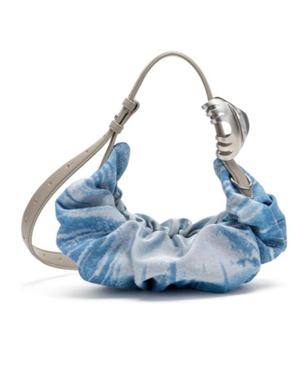 DIESEL Blue Grab-D-Scrunched Hobo Bag