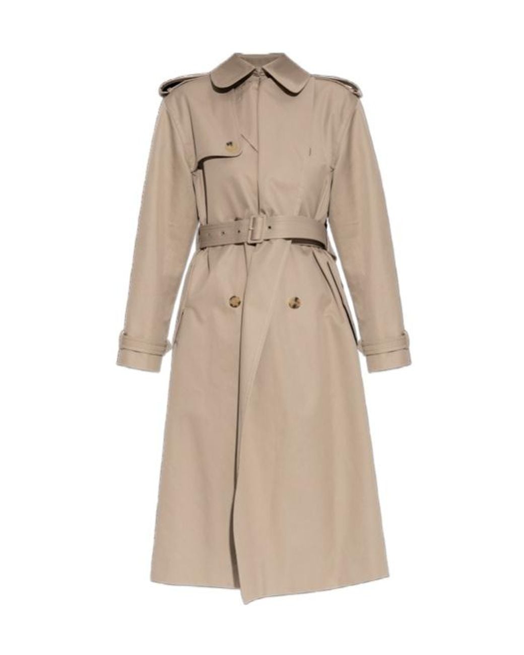 McQueen Natural Belted Trench Coat