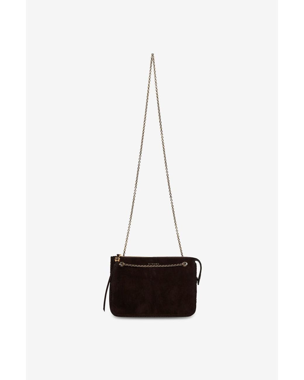 Etro Brown Chain Strap Shoulder Bag
