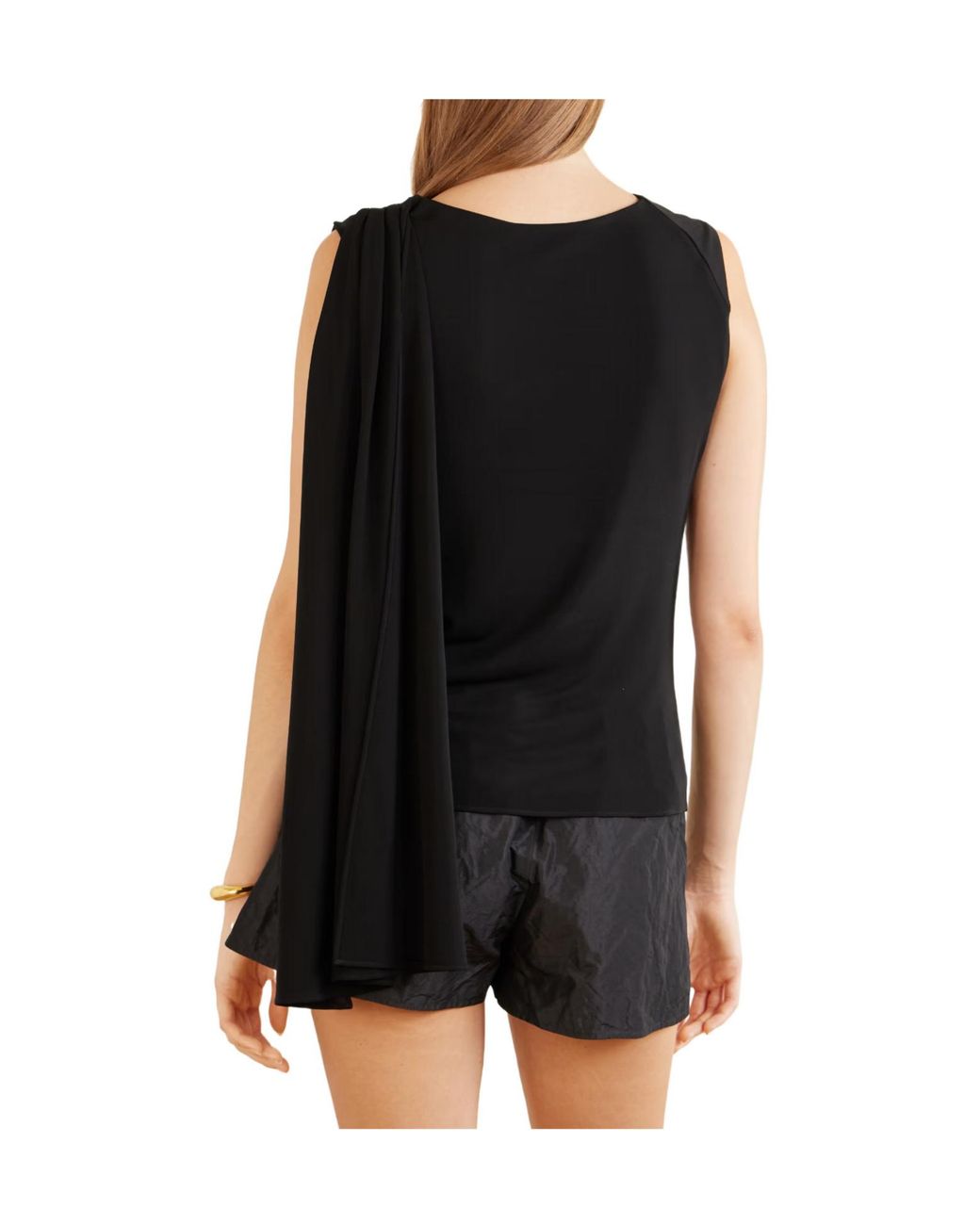 Kallmeyer Black Ruched Jersey Tank