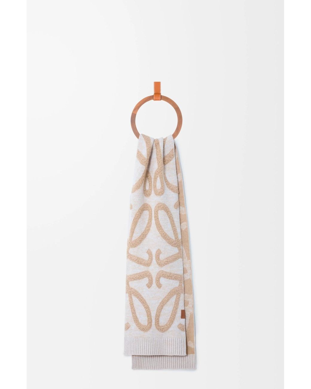 Loewe White Rectangular Scarf