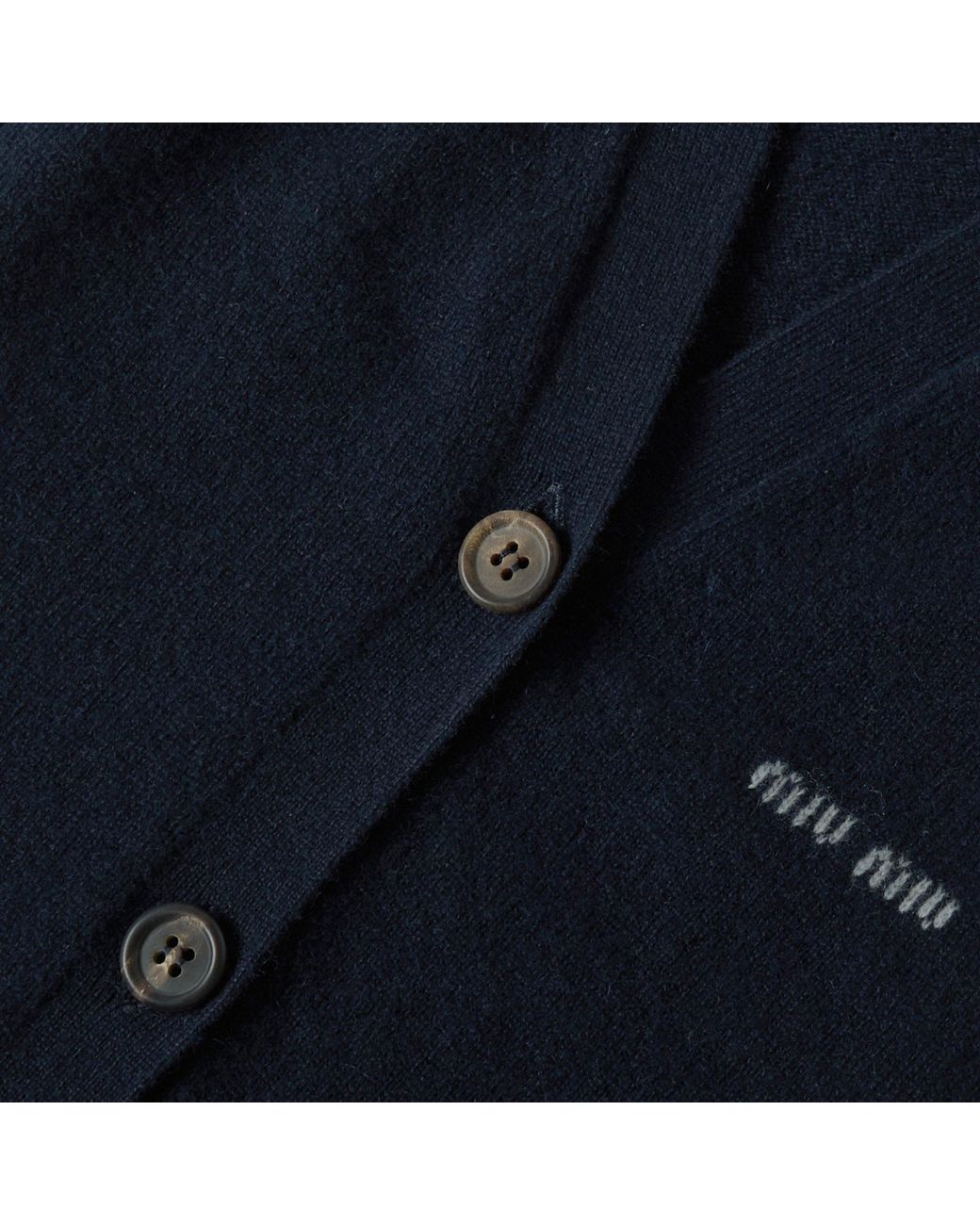 Miu Miu Blue Knitted Sweater Vest