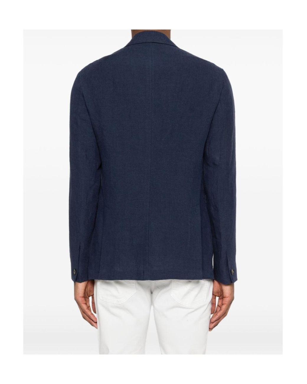 Emporio Armani Blue Long-Sleeved Suit Jacket for men