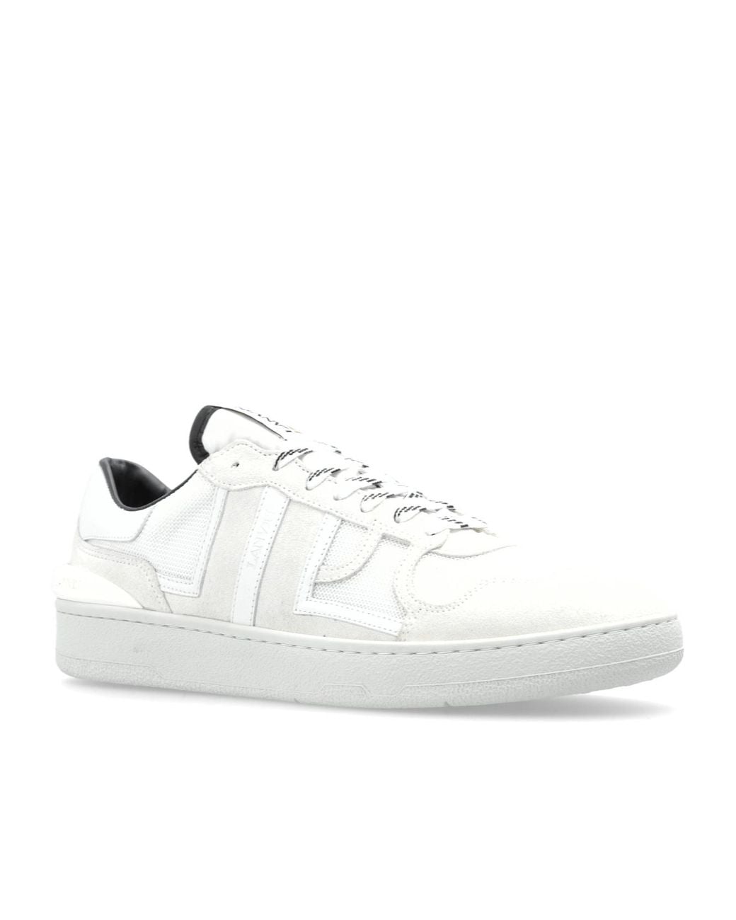 Lanvin White Clay Lace-Up Sneakers for men