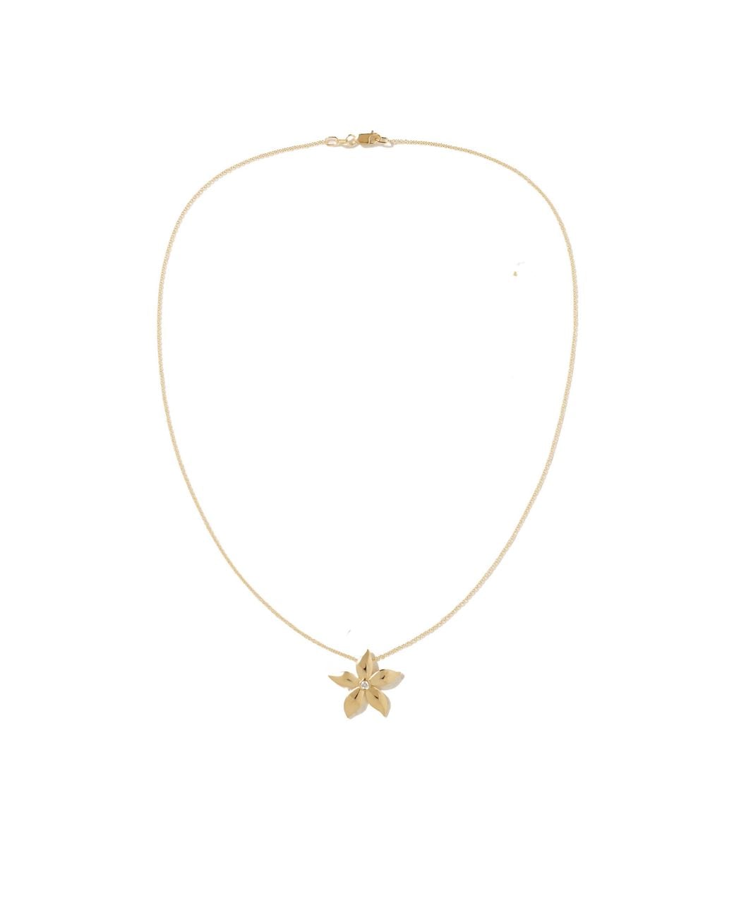 Ileana Makri White Blossom 18-Karat Diamond Necklace