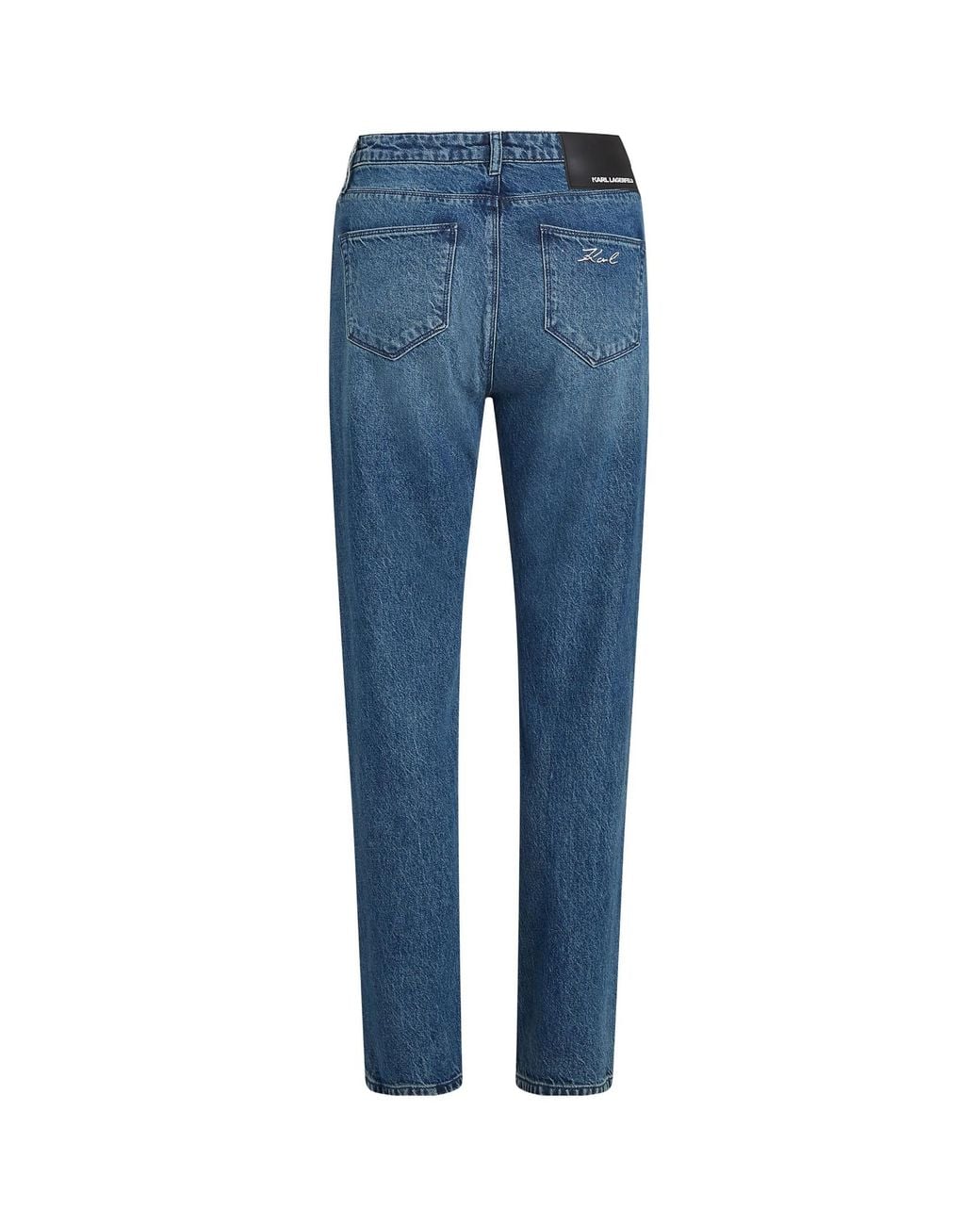 Karl Lagerfeld Blue Straight Leg Jeans