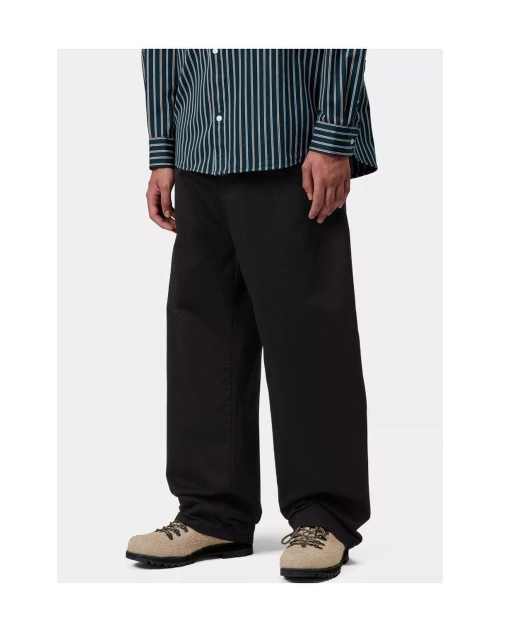Carhartt Black Logo Patch Pants for men