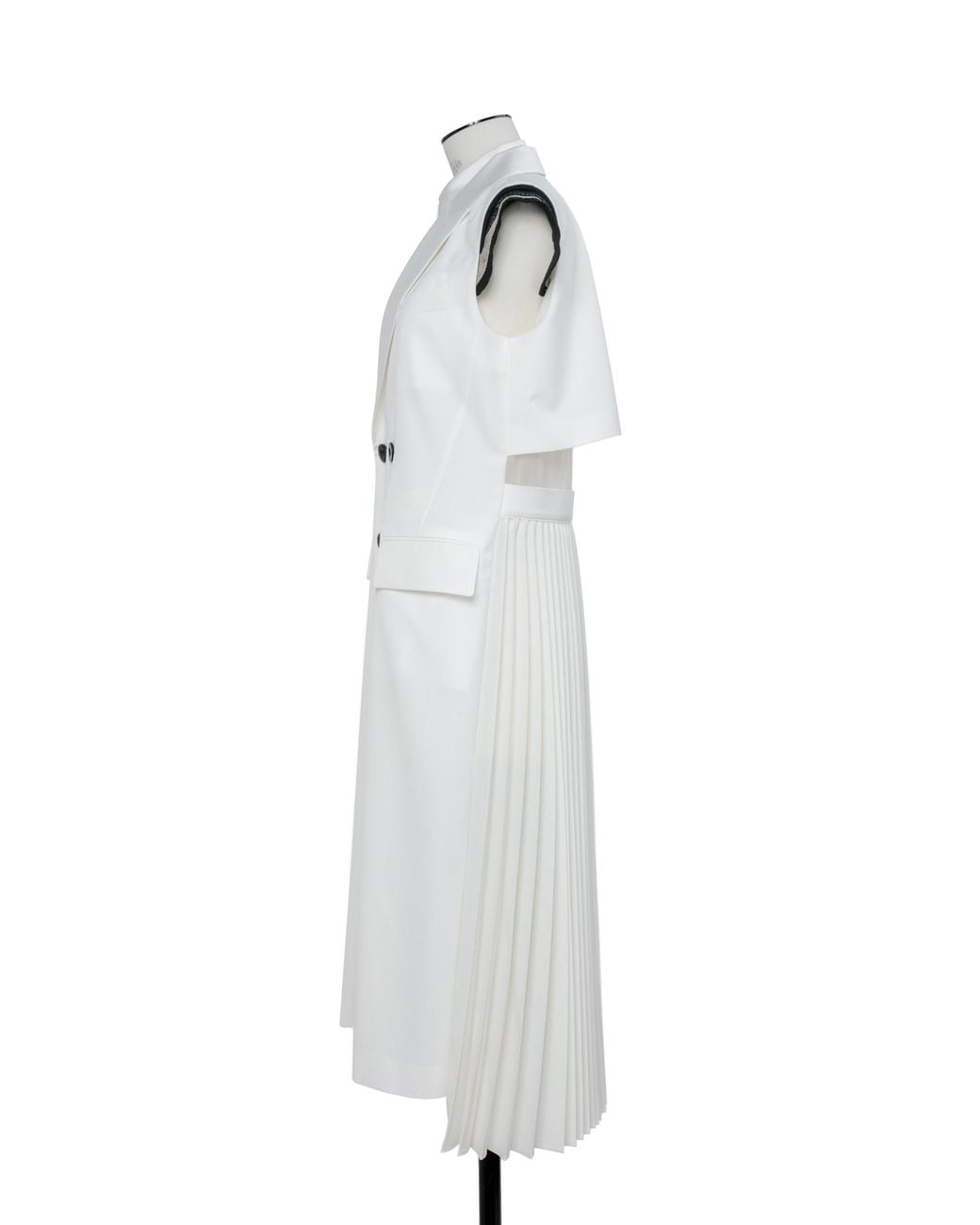Sacai White Sleeveless Suit Vest