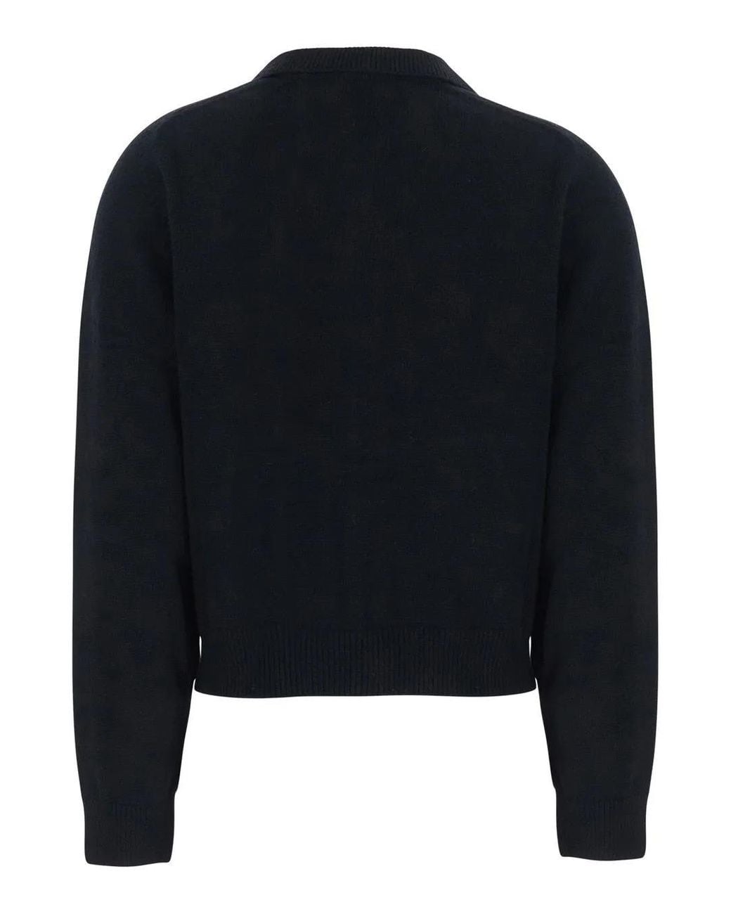 DUNST Blue Ollared Button-Up Knit Cardigan