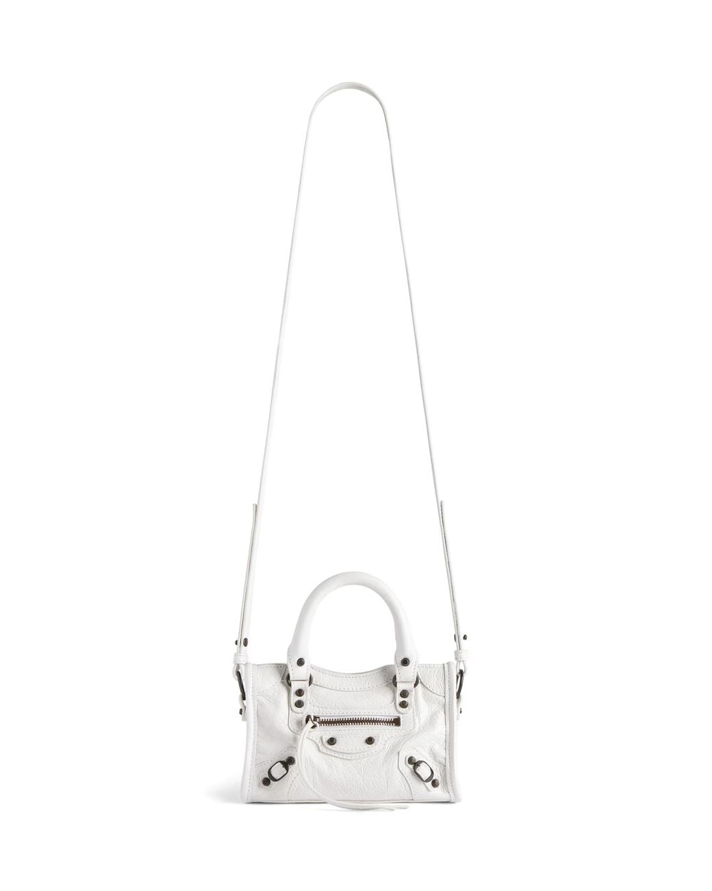 Balenciaga White Le City Bag Nano Top Handle Bag