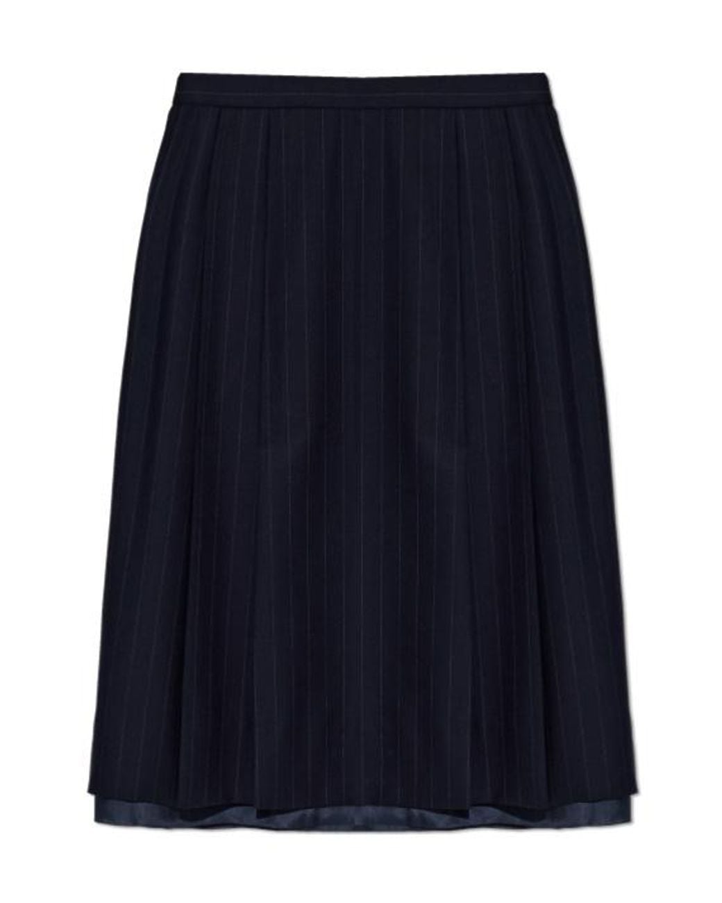 Maison Margiela Blue Striped Mini Skirt