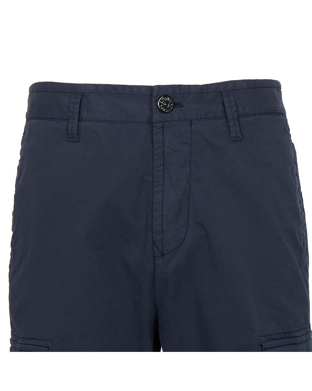 Stone Island Blue Tapered Cargo Trousers for men