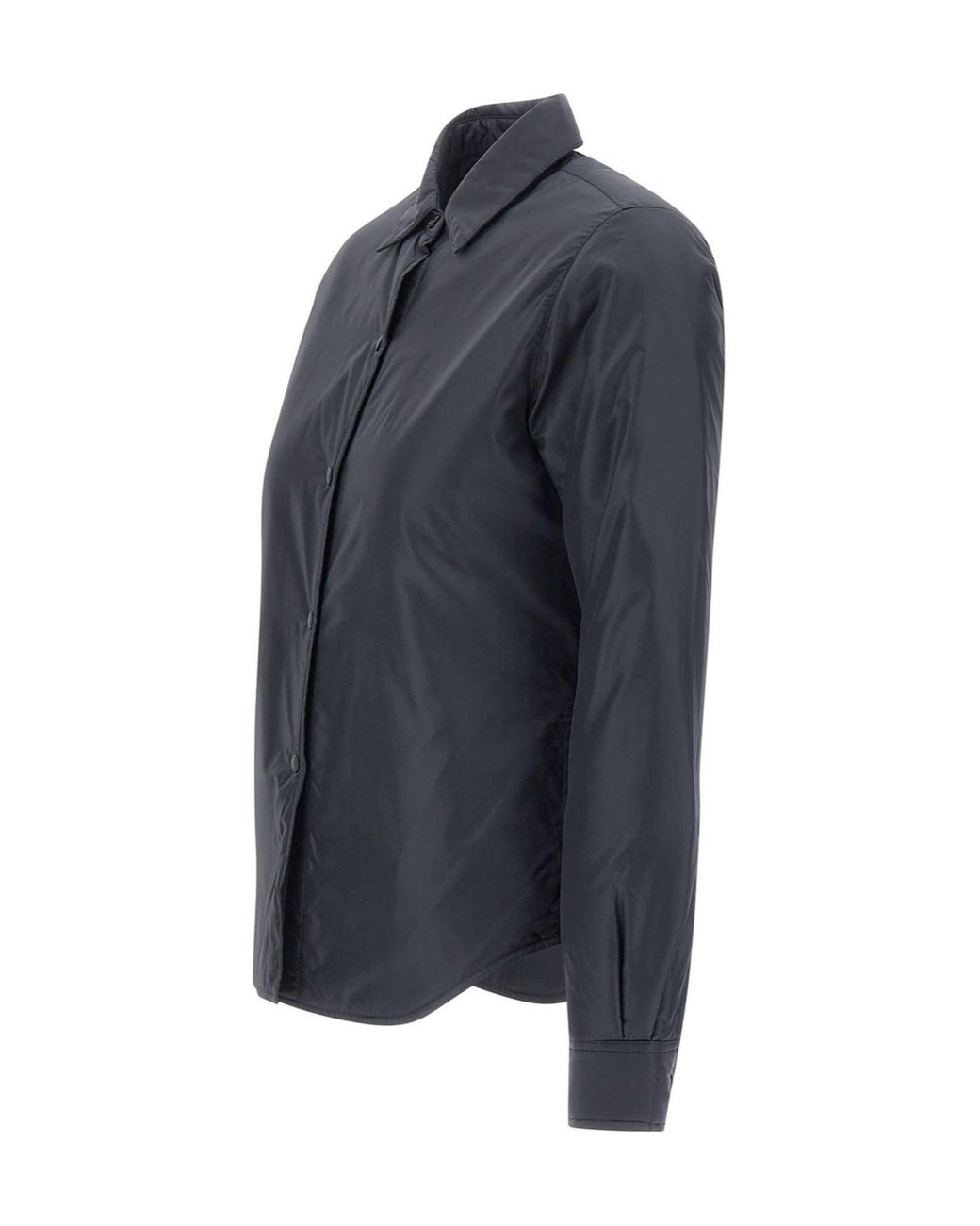 Aspesi Blue Glue Padded Overshirt Jacket