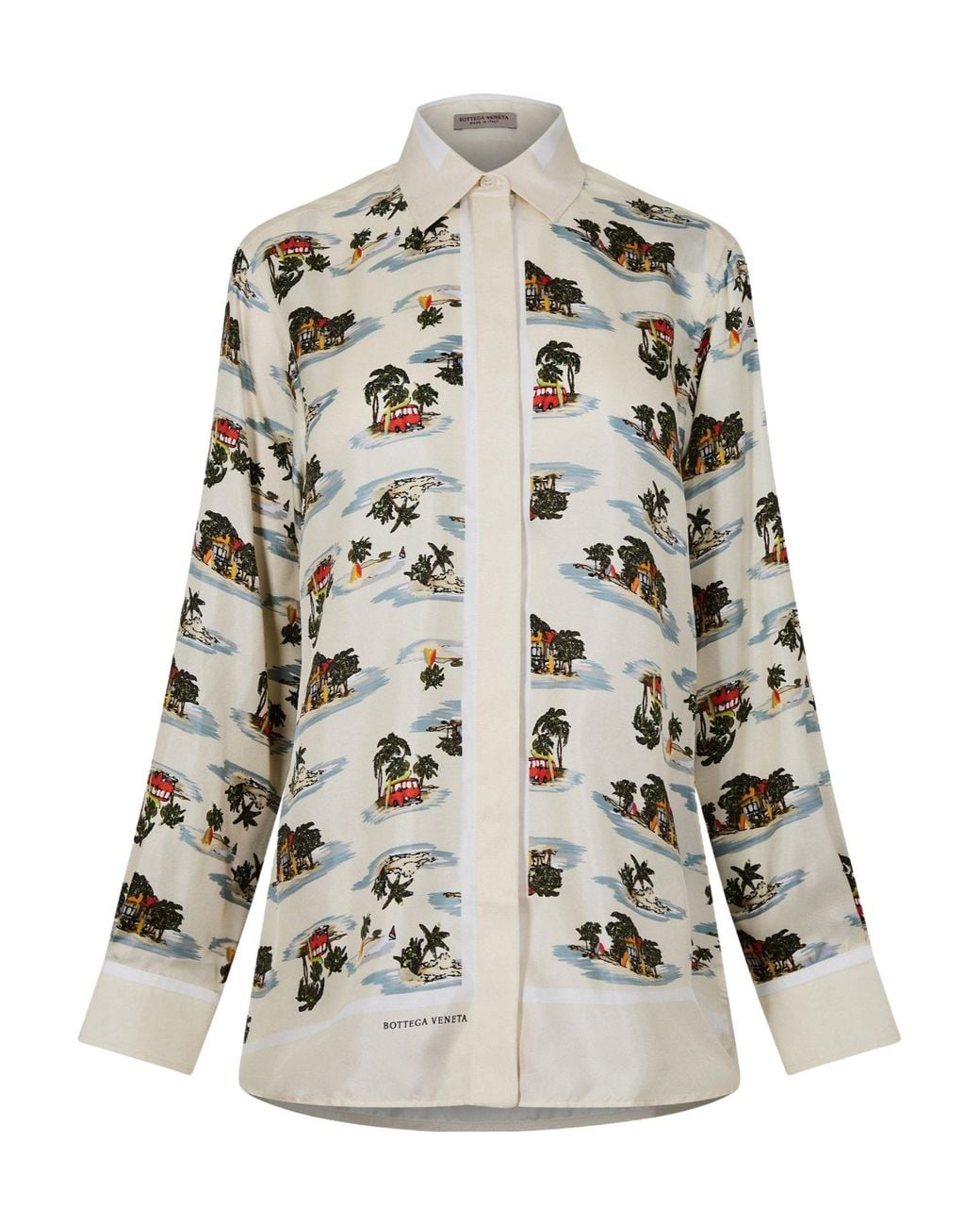 Bottega Veneta Gray Long-Sleeve Shirt