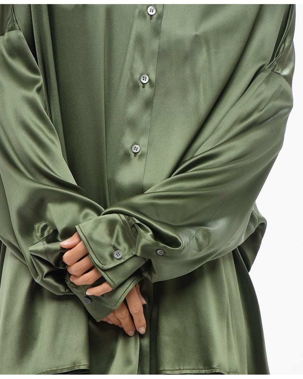 Dries Van Noten Green Oversized Shirt