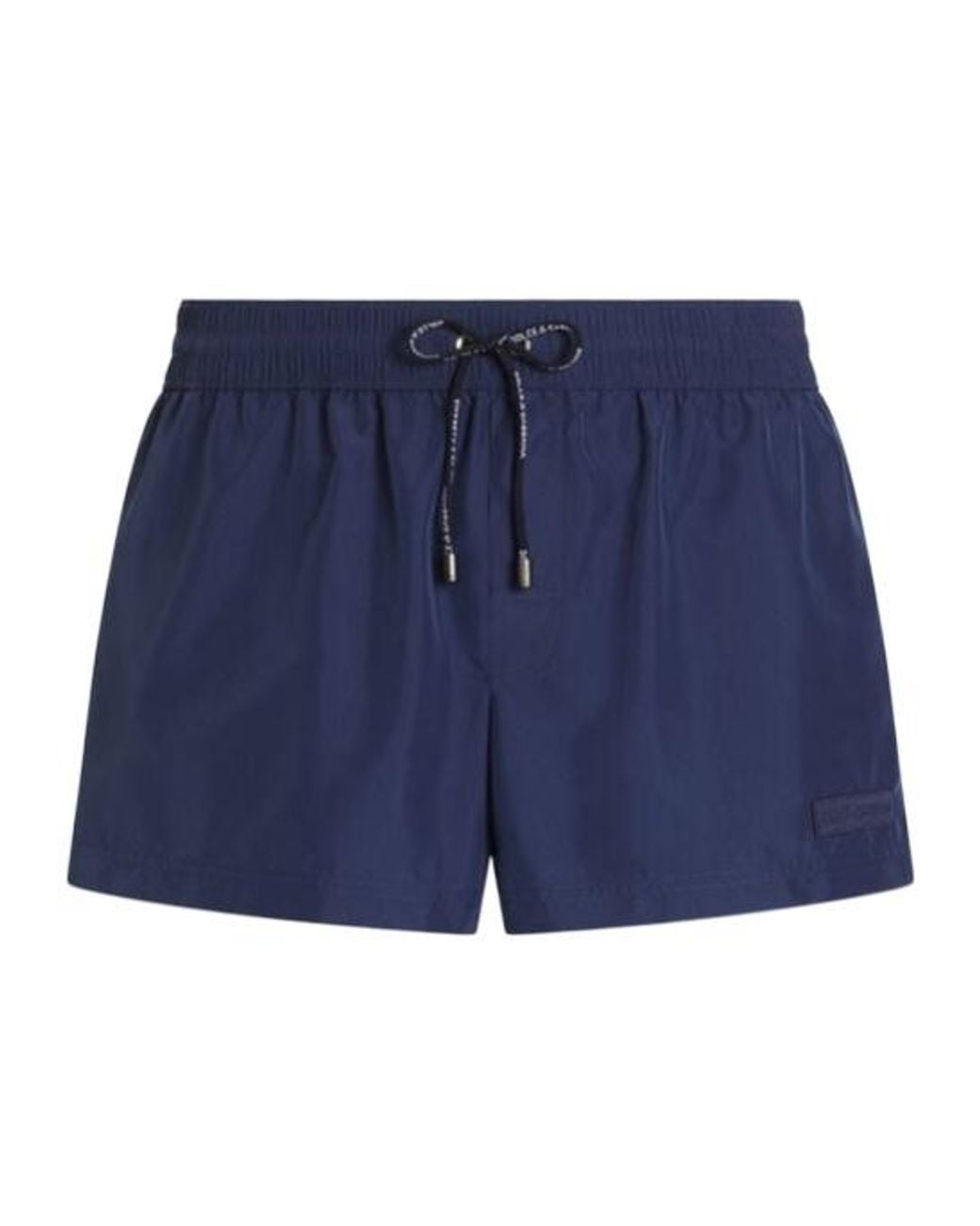 Dolce & Gabbana Blue Logo Drawstring Swim Shorts for men