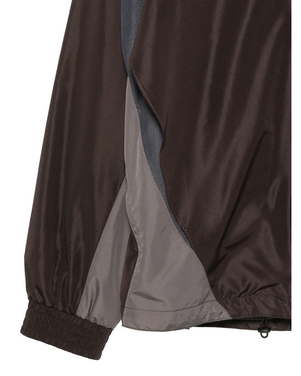 Maison Margiela Brown Panelled Zip-Up Jacket for men