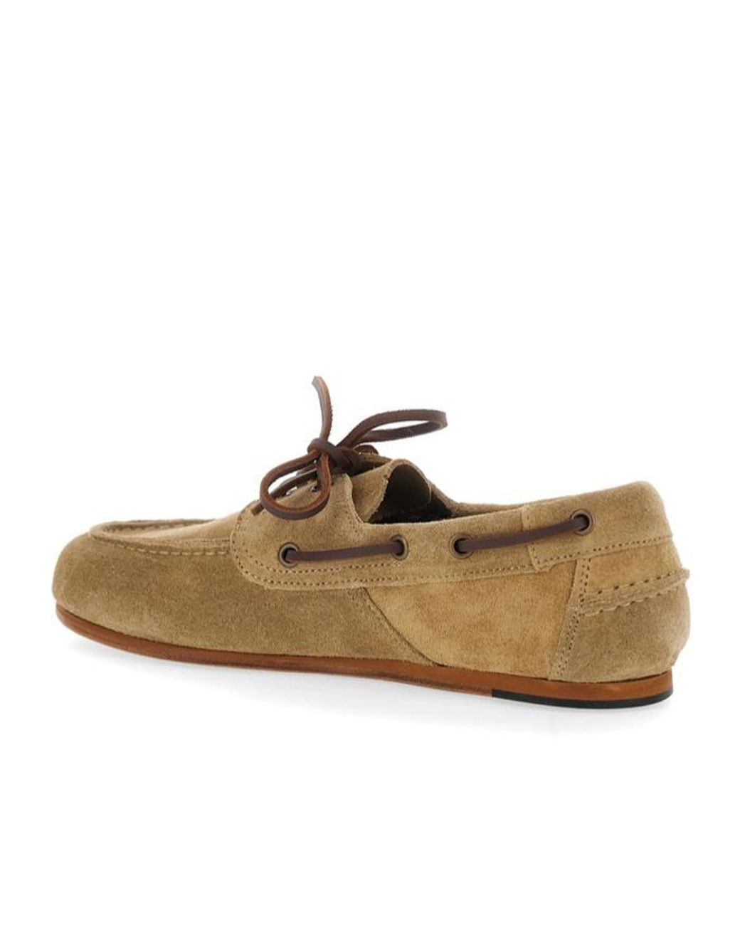 Sebago Brown Lace-Up Round-Toe Casual Shoes