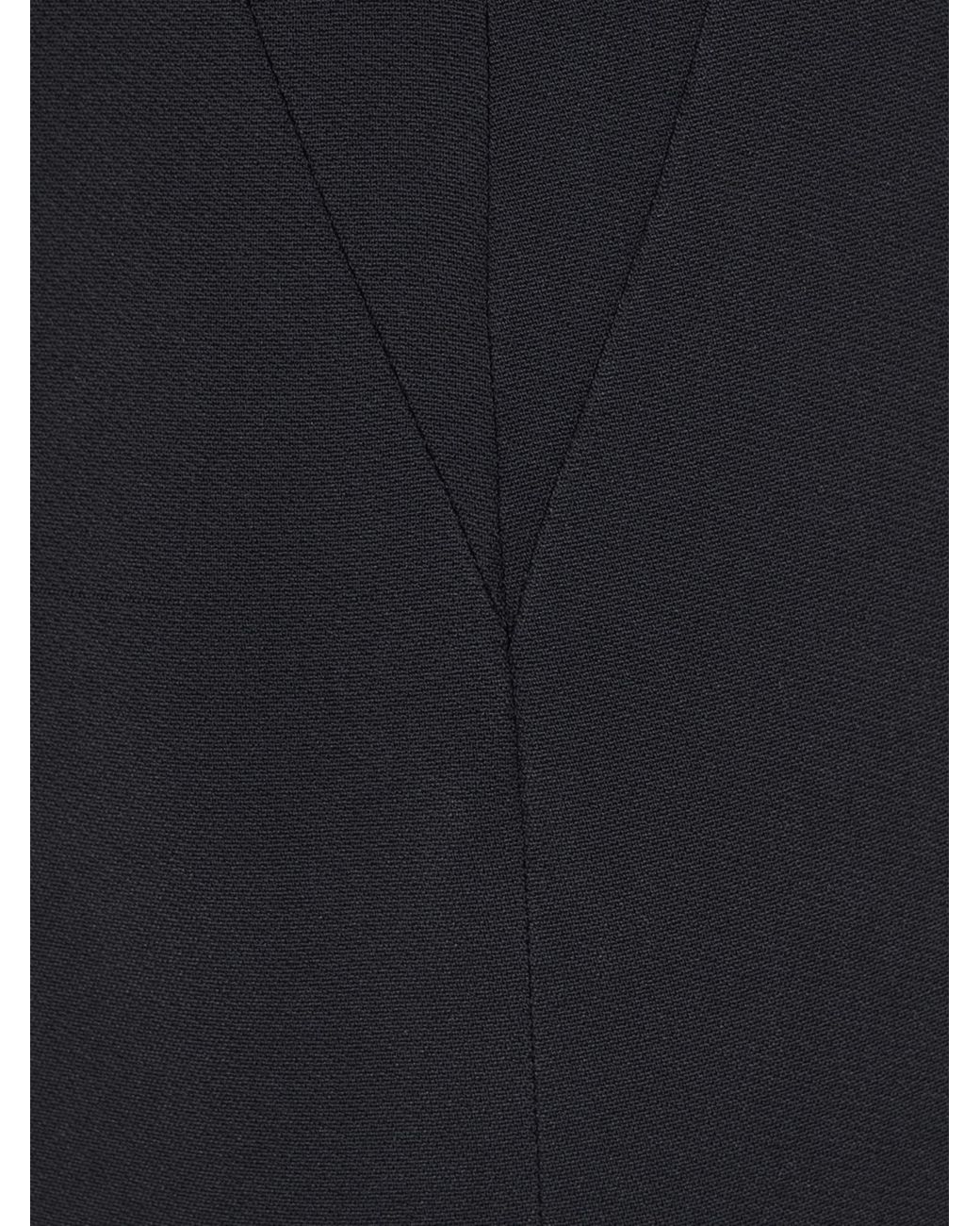 Givenchy Black Sliced Mini Dress