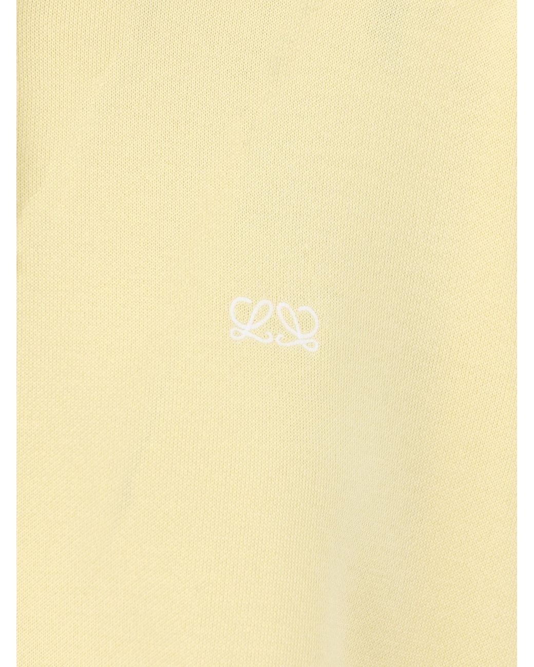Loewe Yellow Long-Sleeved Knitted Polo Sweater