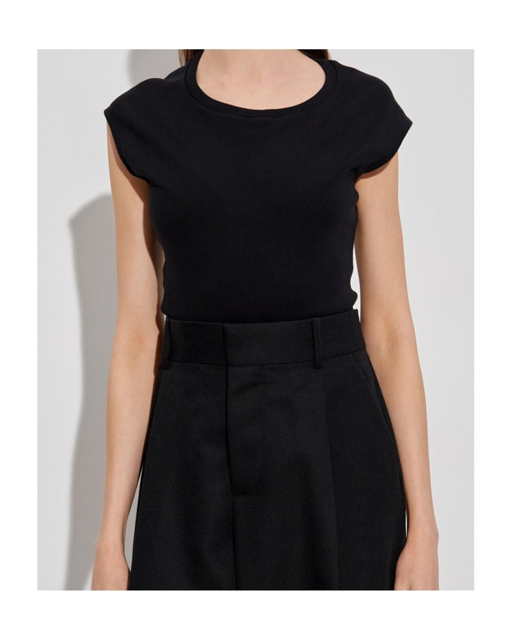 DSquared² Black ウィングスリーブ クロップドトップ