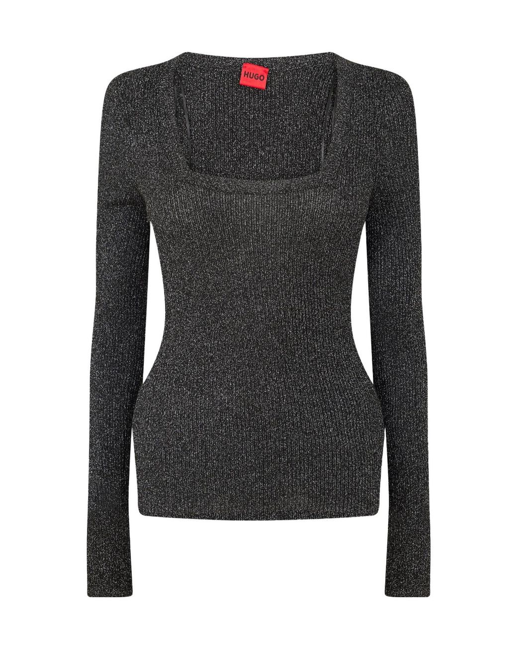 Boss Black Long-Sleeve Knit Top