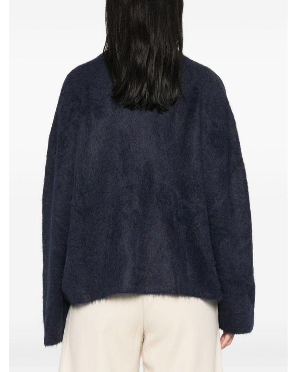 Soft Goat Blue Long-Sleeved Pullover