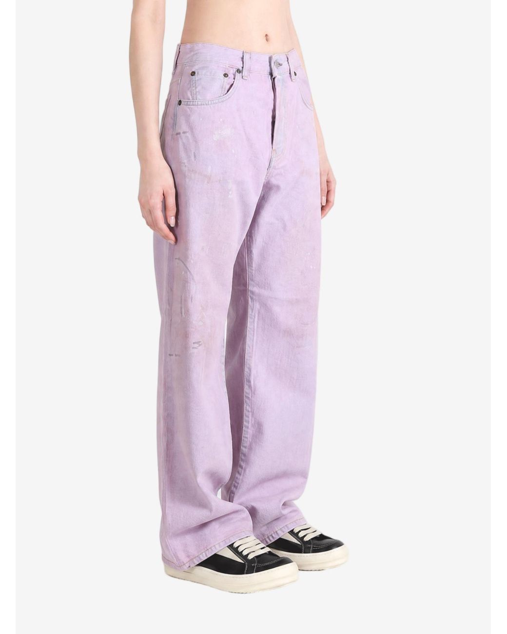 Acne Pink Belt Loop Jeans