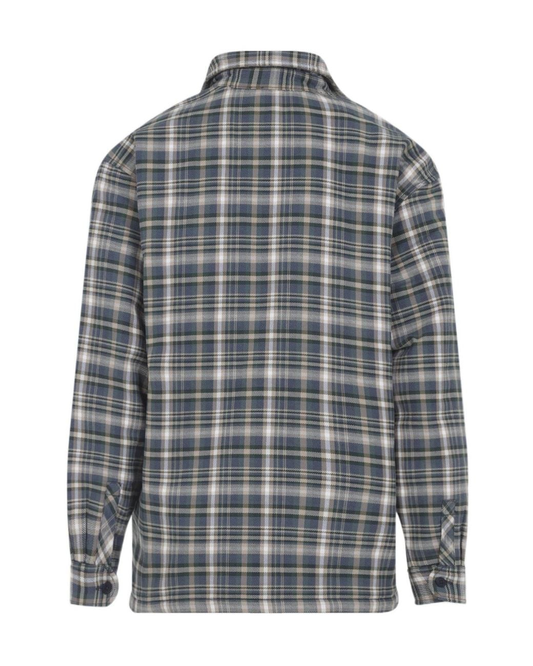 Carhartt Gray Cronyn Check Shirt Jacket for men