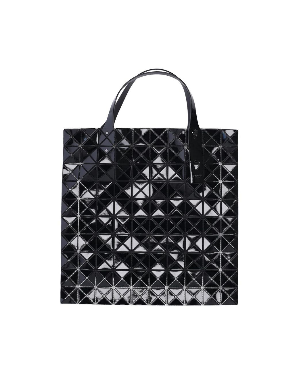 Issey Miyake Black Prism Top Handle Tote Bag